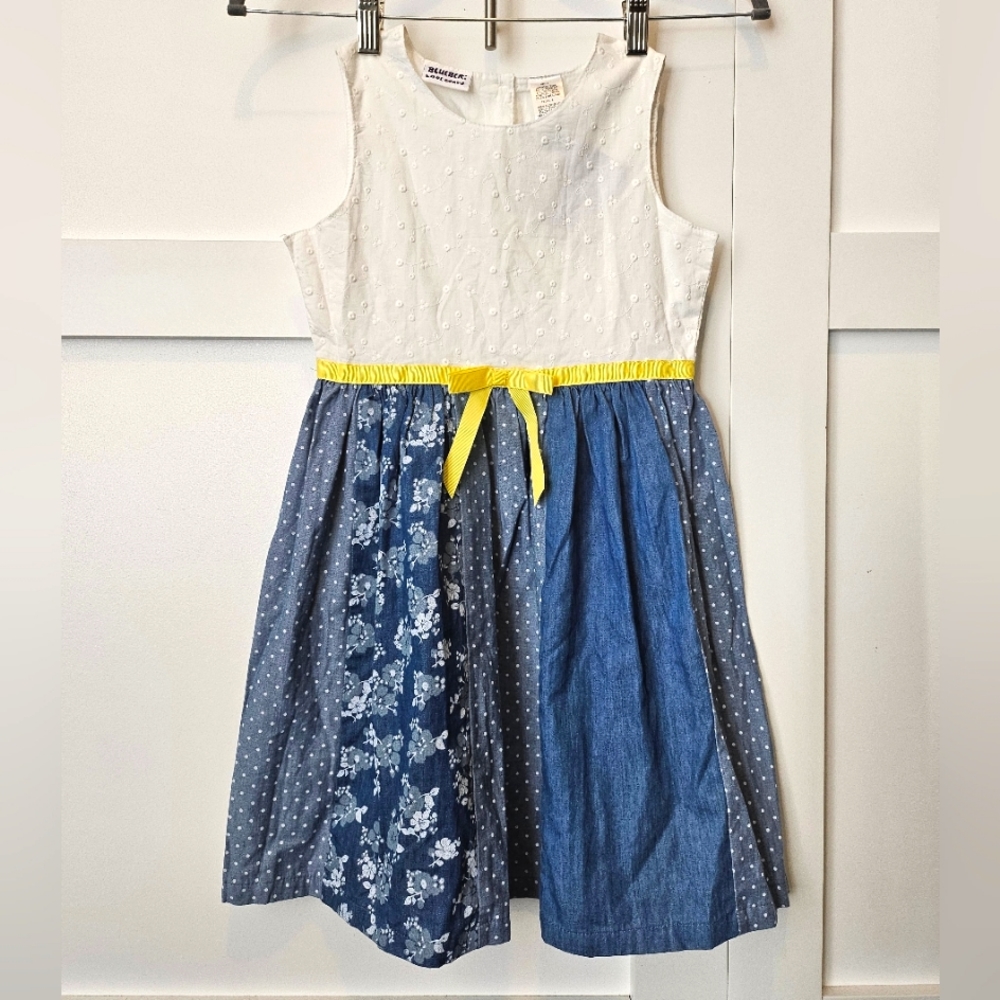 GIRLS BLUEBERI BOULEVARD fit/flare dress
